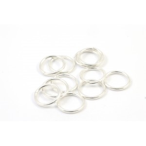 8mm thin jumpring sterling silver 